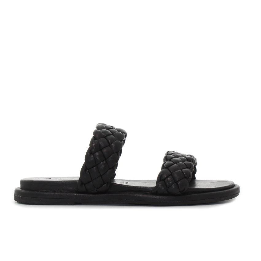 Tamaris fekete női papucs