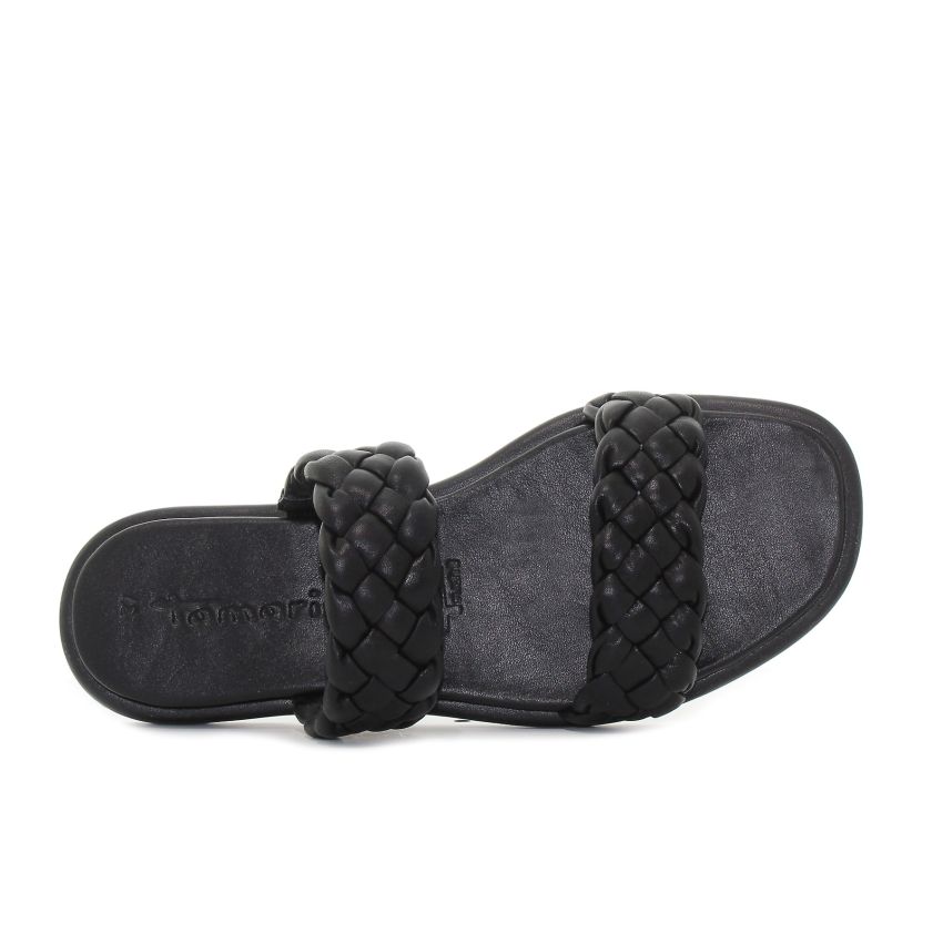 Tamaris fekete női papucs