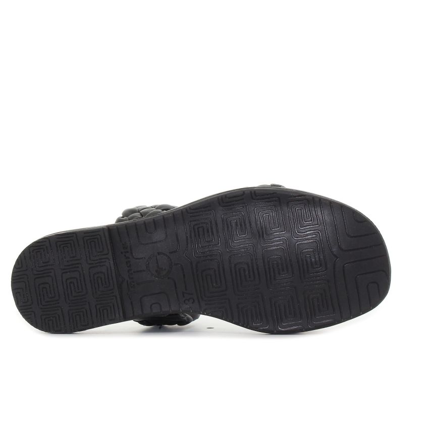 Tamaris fekete női papucs