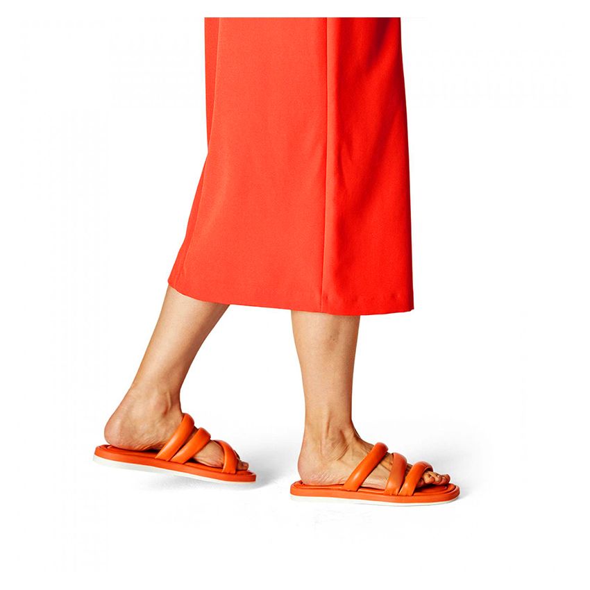 Tamaris narancs női papucs