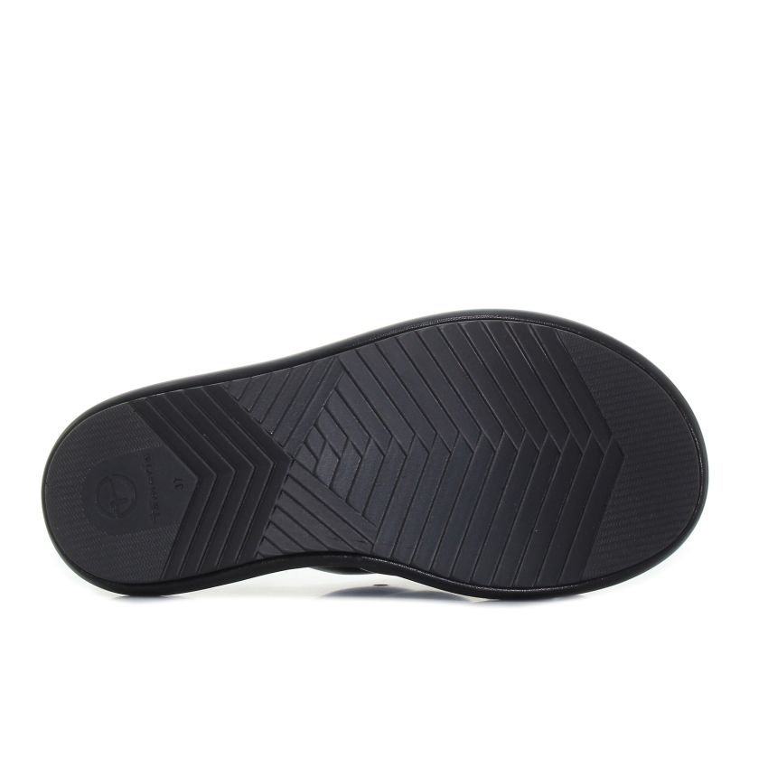 Tamaris fekete női platform papucs