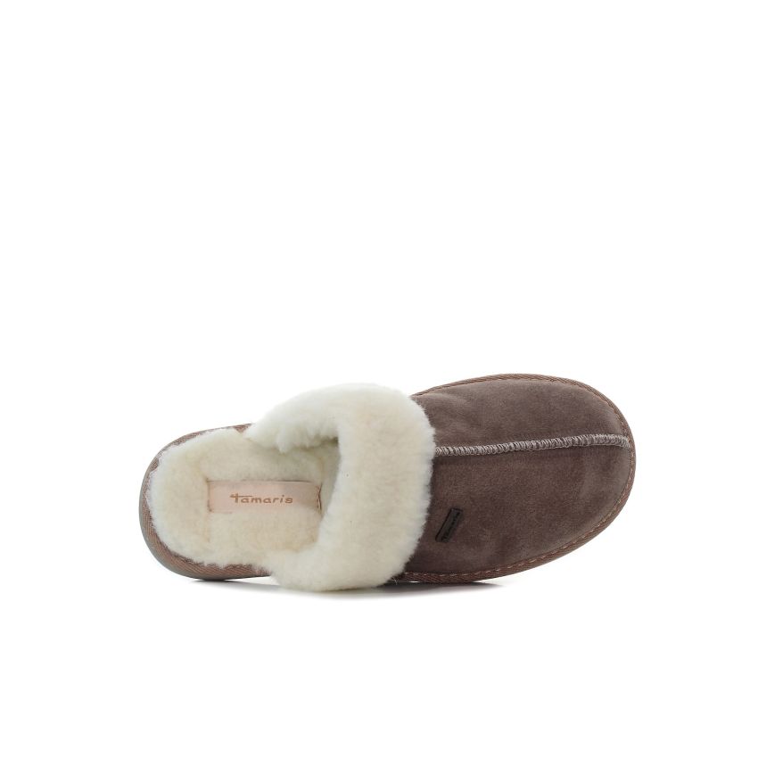 Tamaris barna női papucs