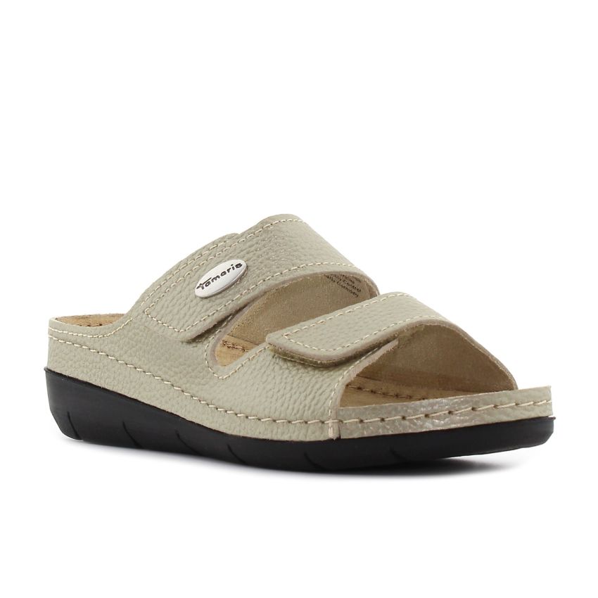 Tamaris arany női papucs