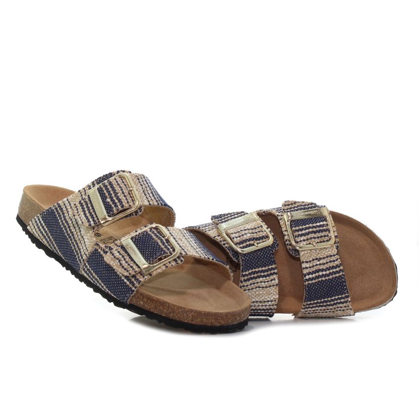 Tamaris sötétkék női papucs