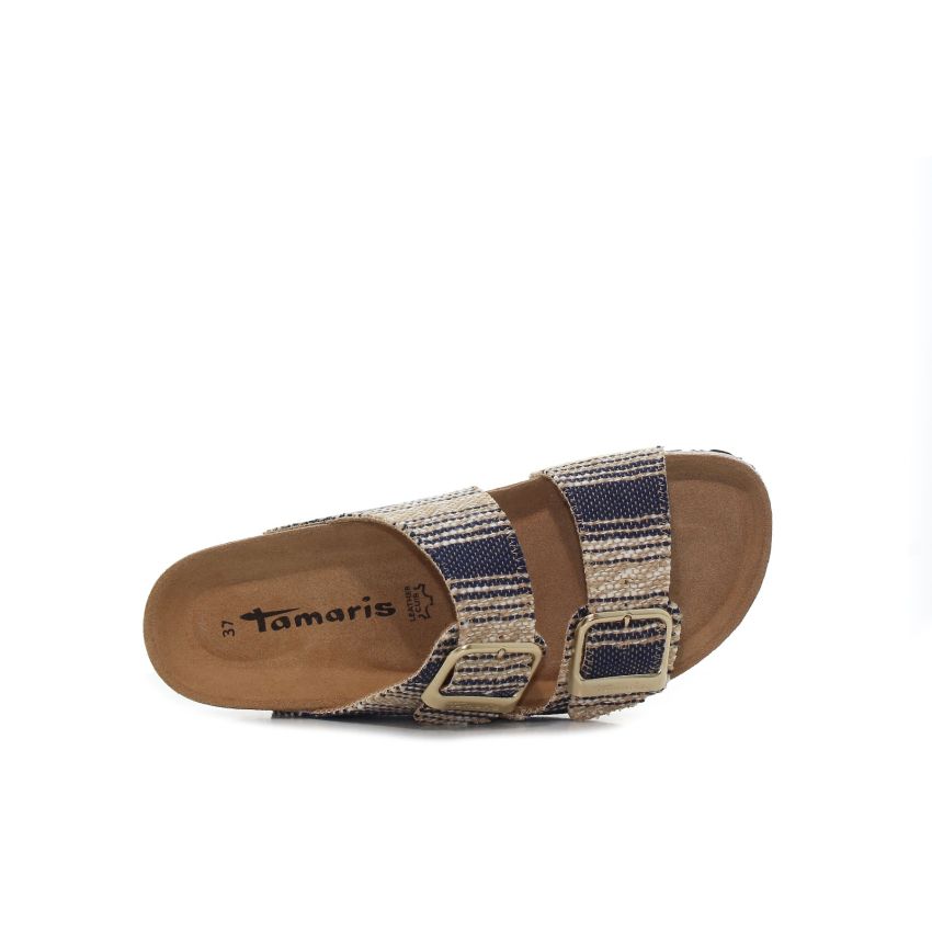 Tamaris sötétkék női papucs