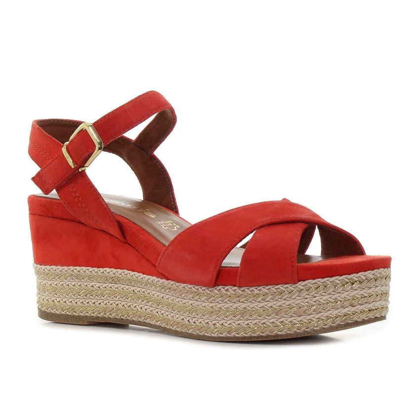 Tamaris narancs platformos női szandál