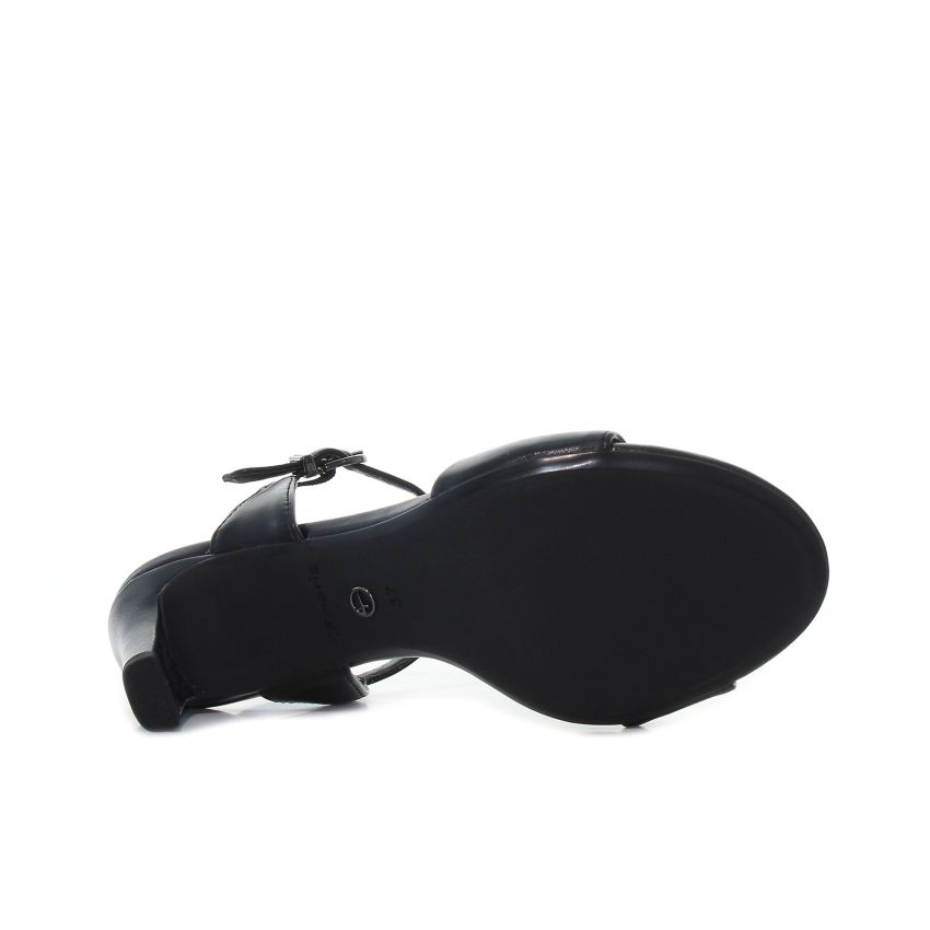 Tamaris fekete női magassarkú