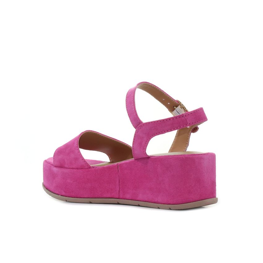 Tamaris magenta női platformos szandál