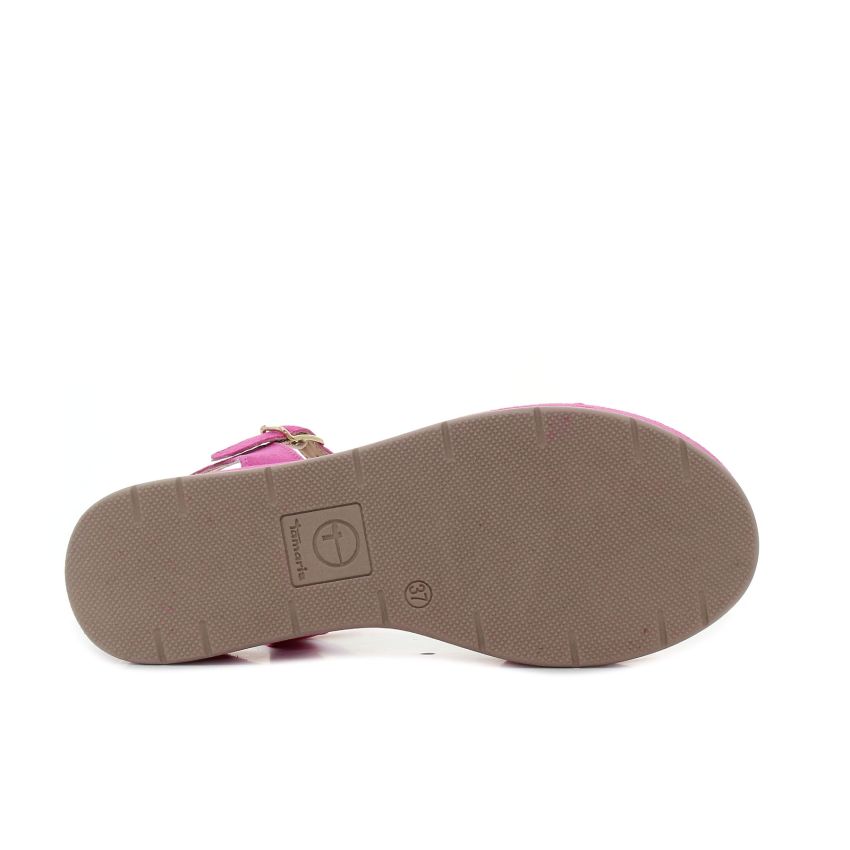 Tamaris magenta női platformos szandál