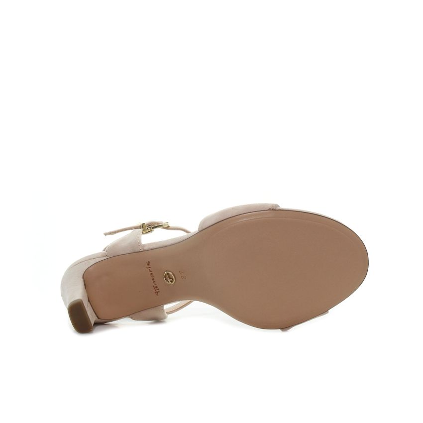 Tamaris bézs női magassarkú