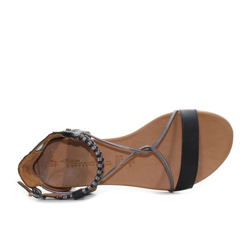 Tamaris fekete női szandál