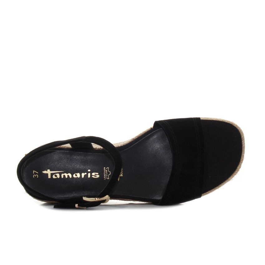 Tamaris fekete női szandál
