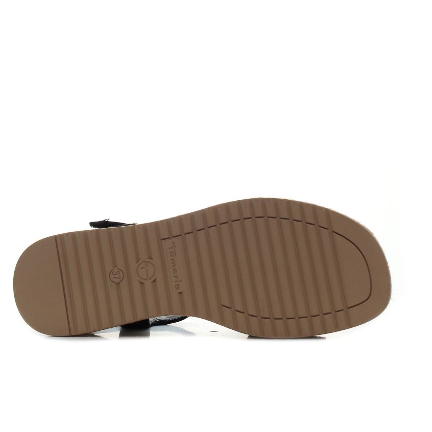 Tamaris fekete női szandál