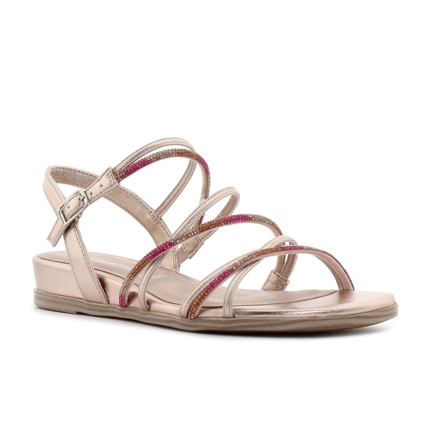 Tamaris rózsaarany női szandál