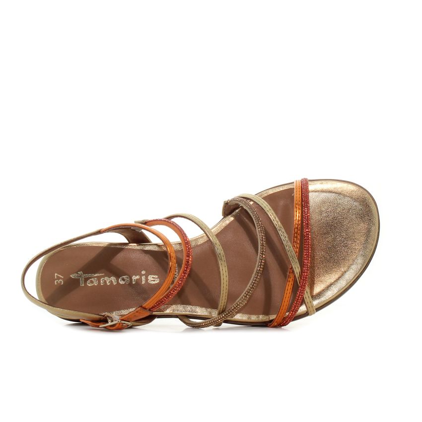 Tamaris arany női szandál