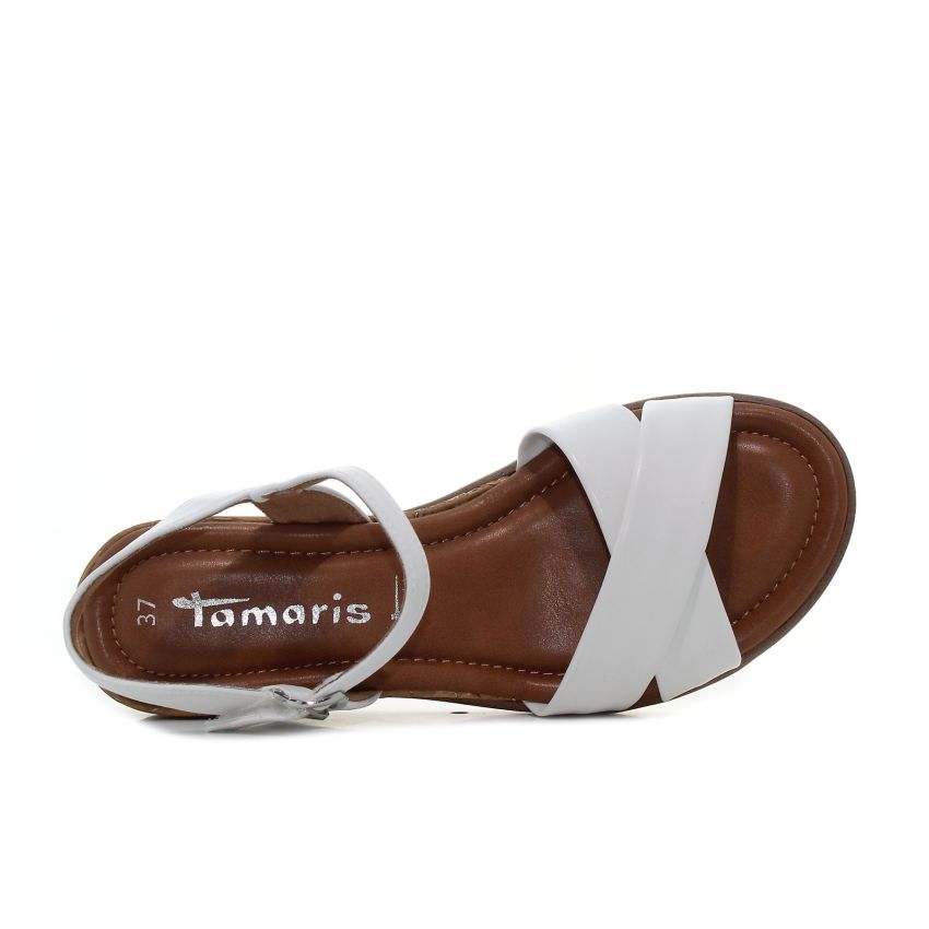 Tamaris fehér női szandál