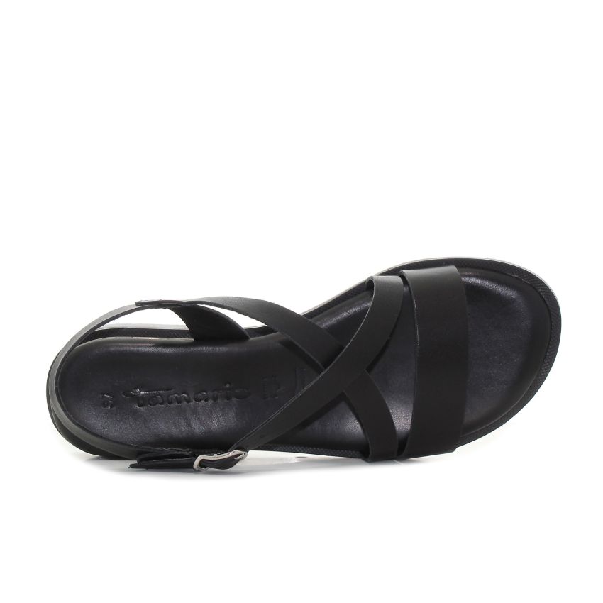 Tamaris fekete női szandál