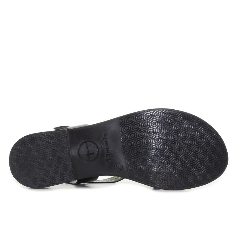 Tamaris fekete női szandál