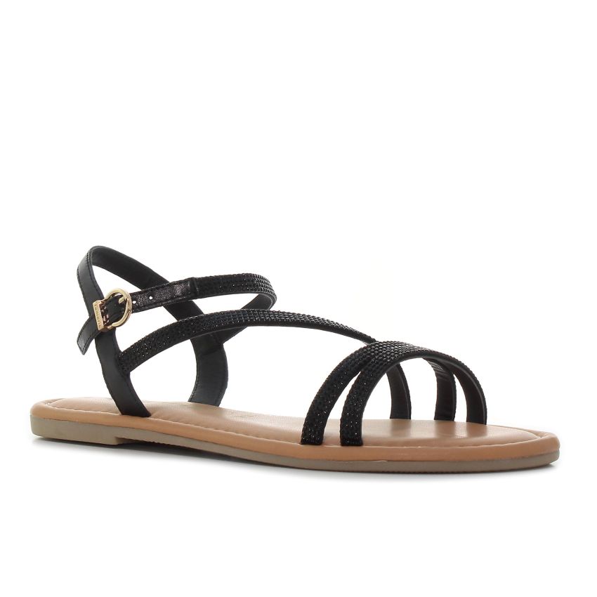 Tamaris fekete női szandál