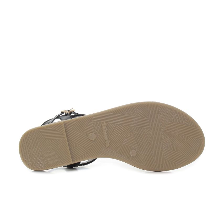 Tamaris fekete női szandál