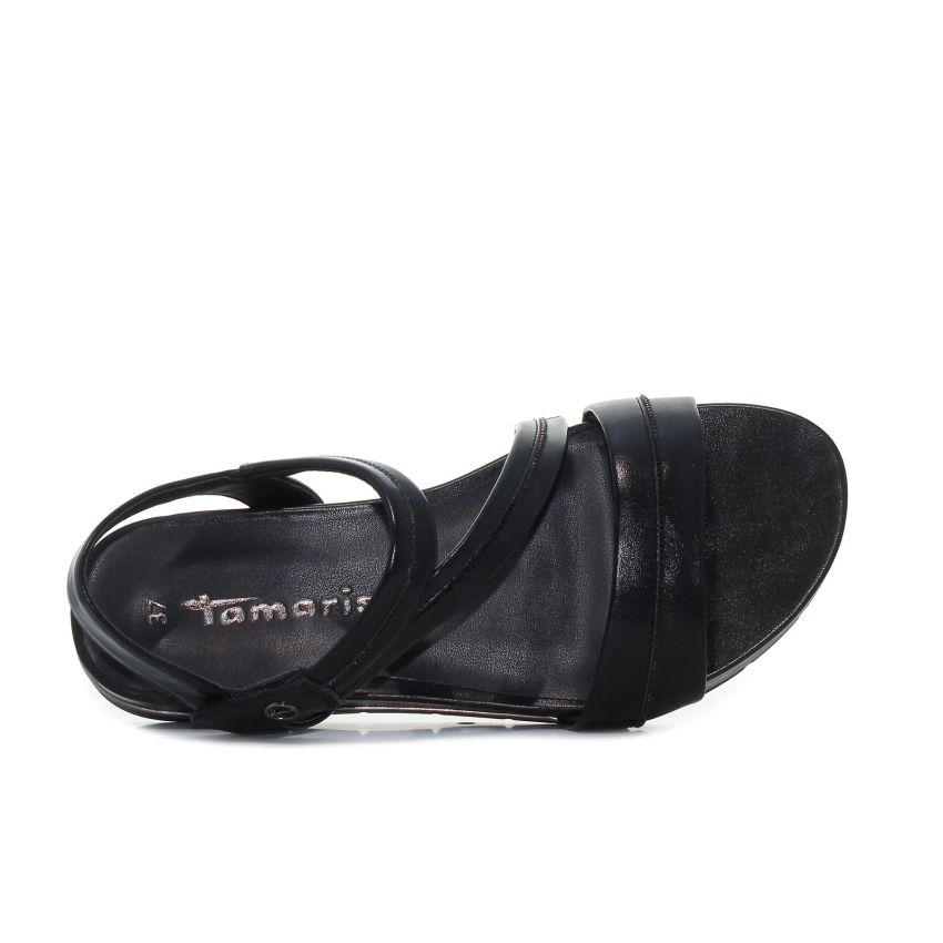 Tamaris fekete női szandál