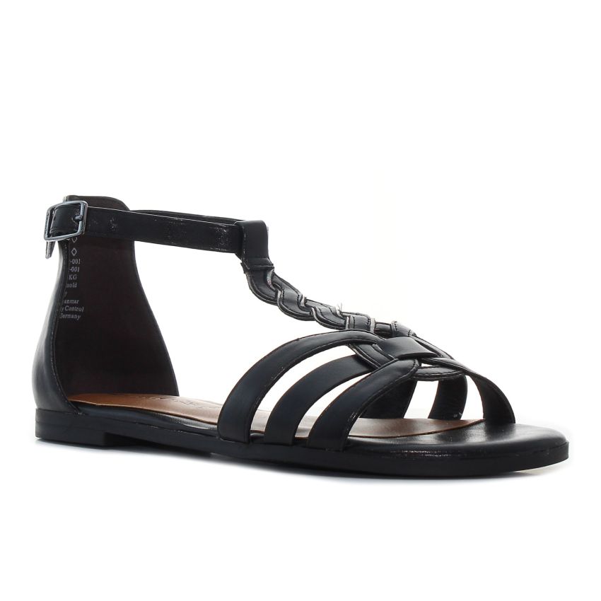 Tamaris fekete női szandál