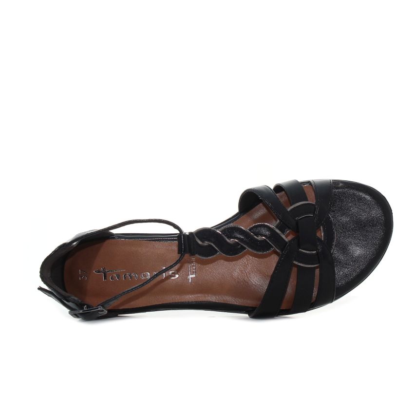 Tamaris fekete női szandál