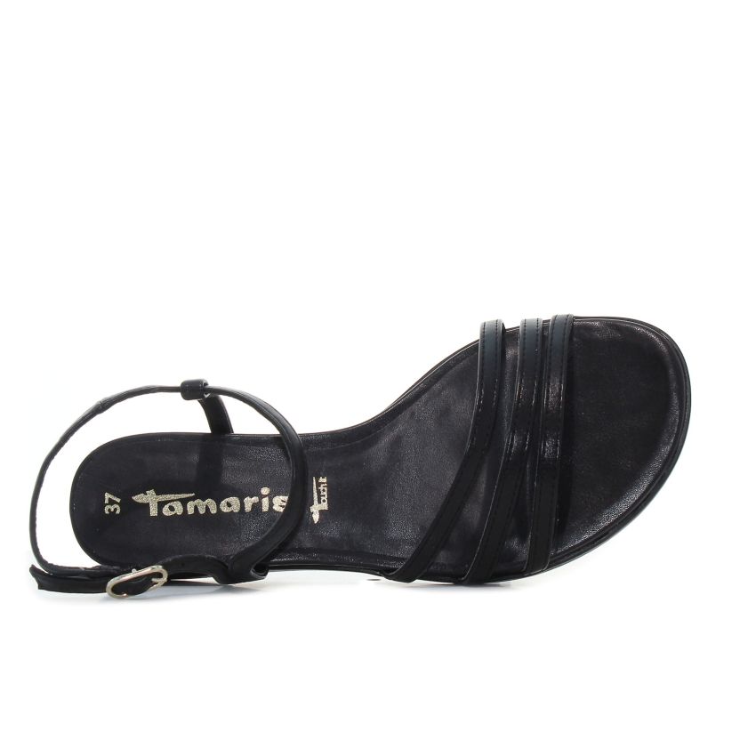 Tamaris fekete női szandál