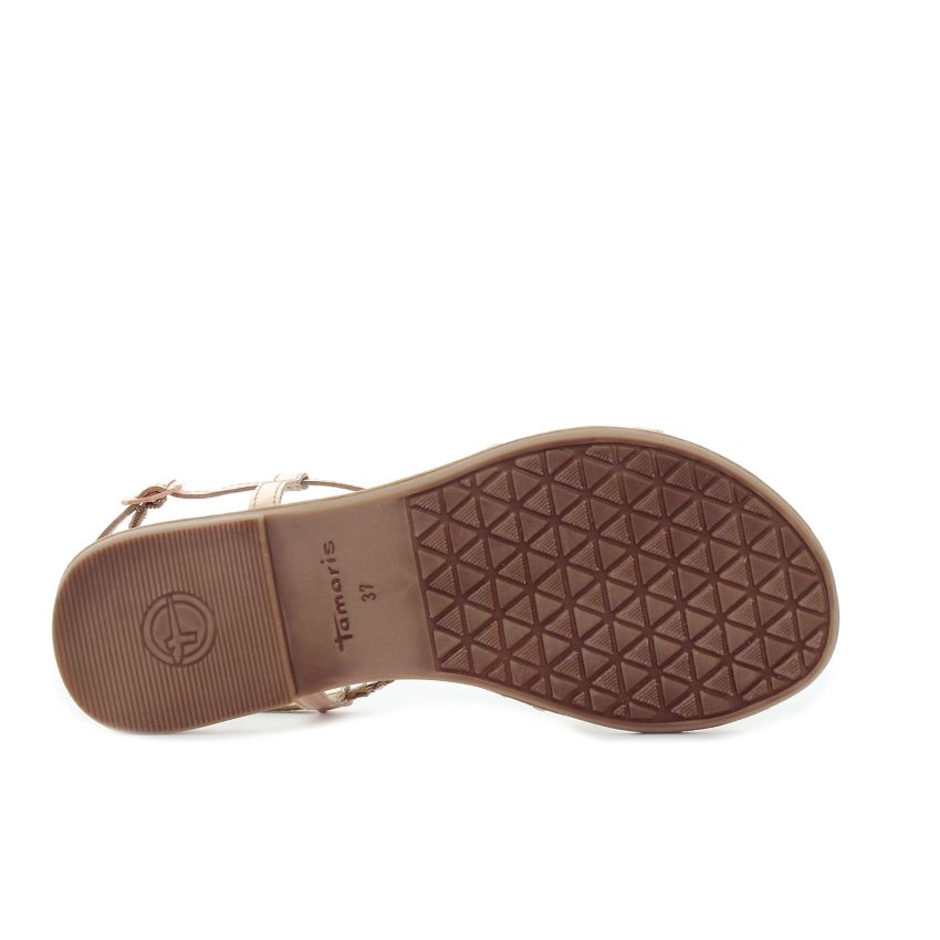 Tamaris rózsaarany női szandál