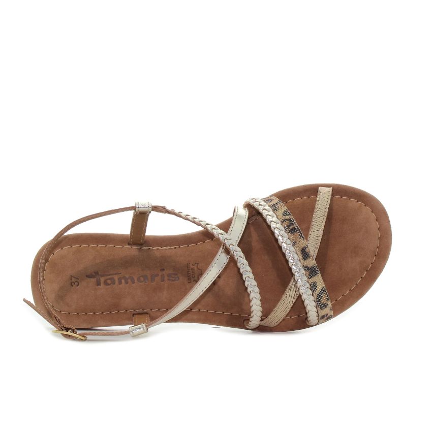 Tamaris arany női szandál