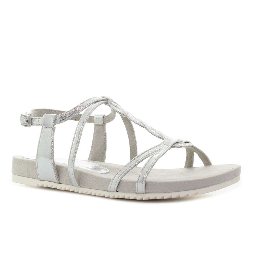 Tamaris ezüst női szandál