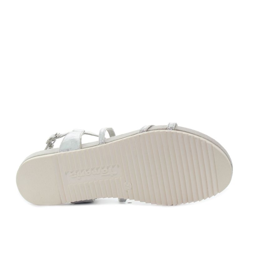 Tamaris ezüst női szandál