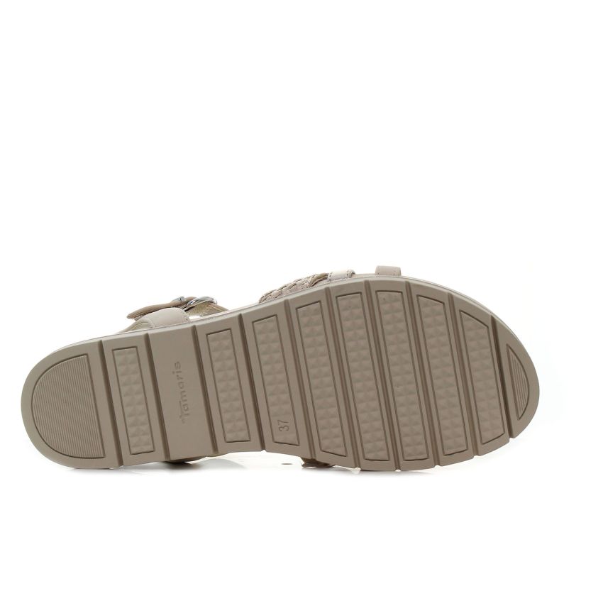 Tamaris bézs női szandál