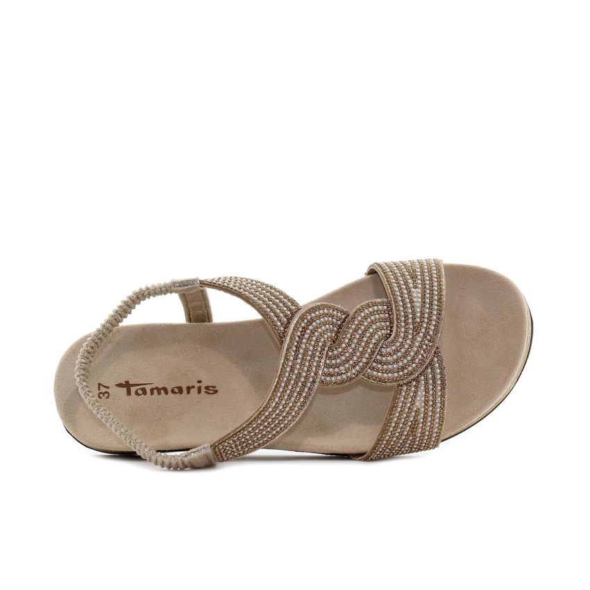 Tamaris bézs női szandál