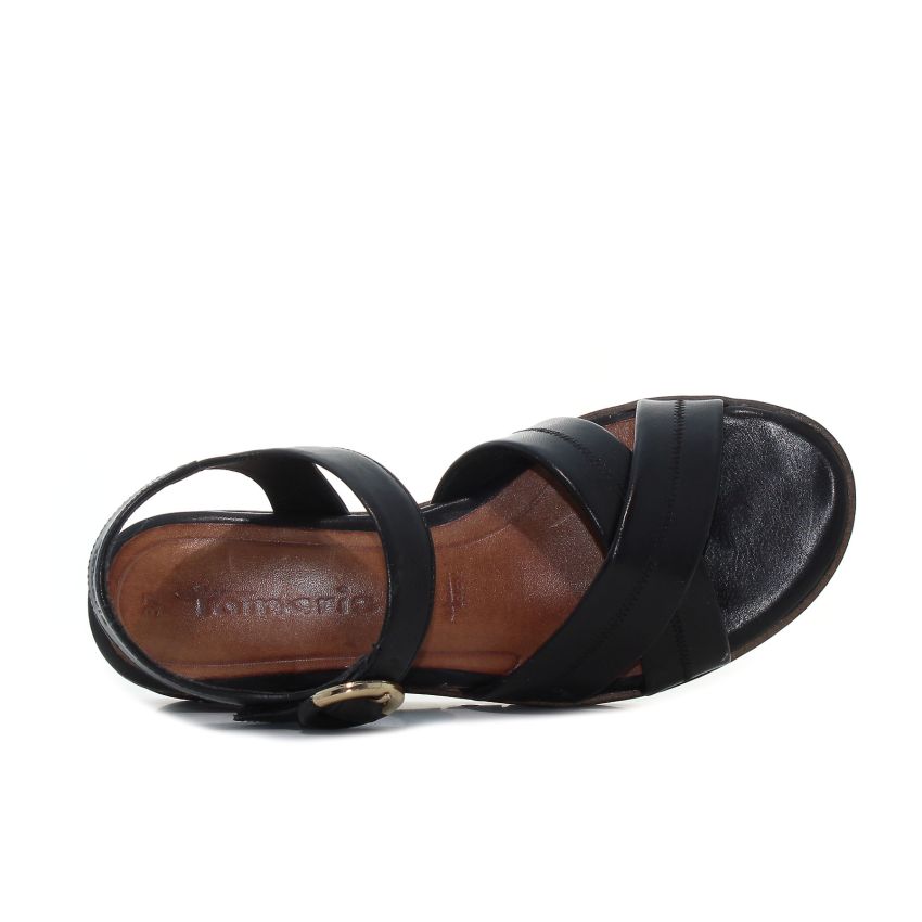 Tamaris fekete női szandál