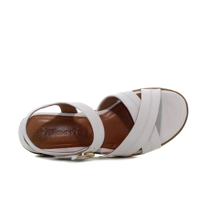 Tamaris fehér női szandál