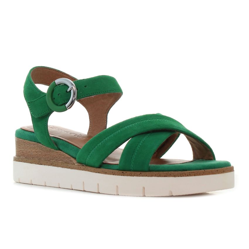 Tamaris zöld női szandál