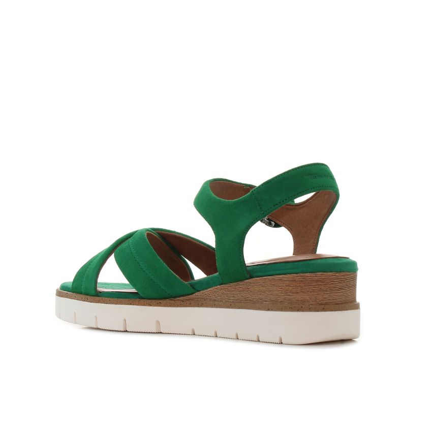 Tamaris zöld női szandál