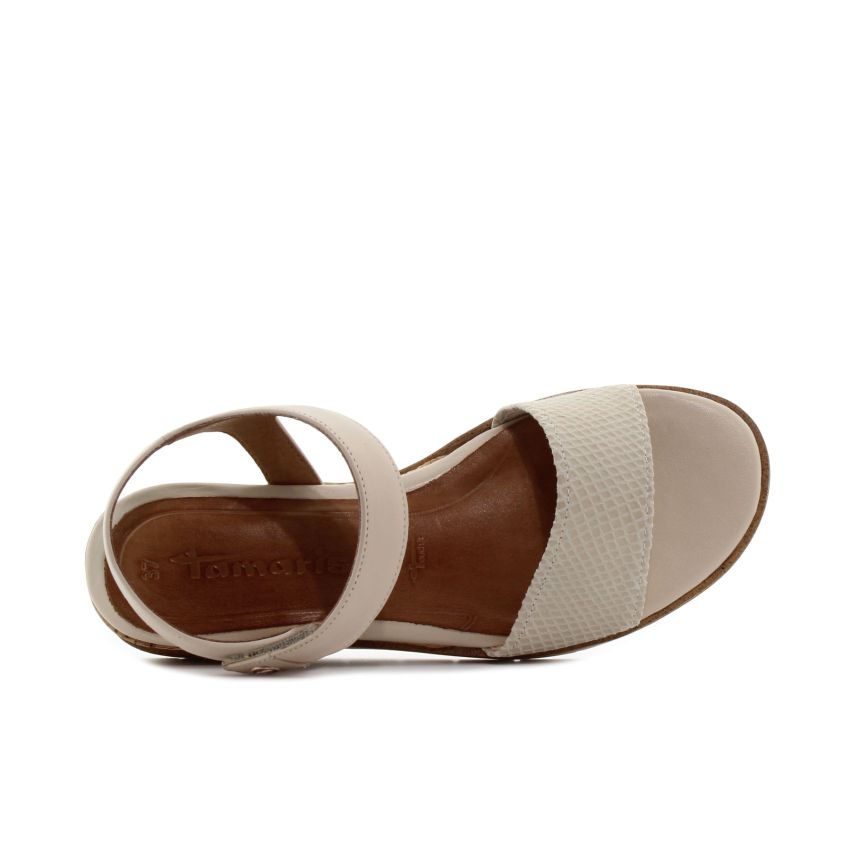 Tamaris bézs női szandál