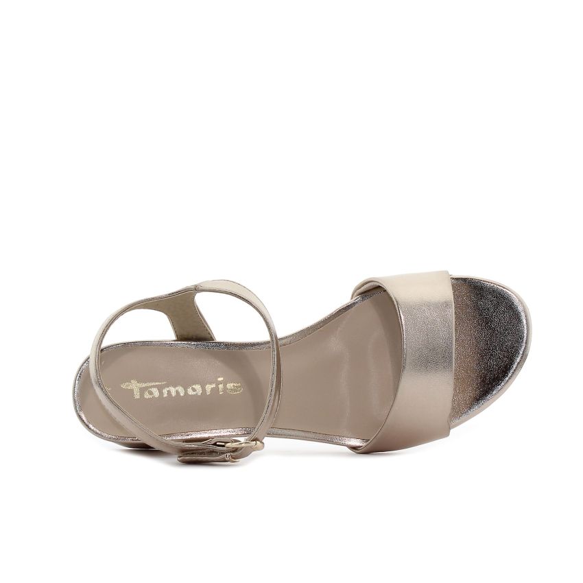 Tamaris arany női magassarkú