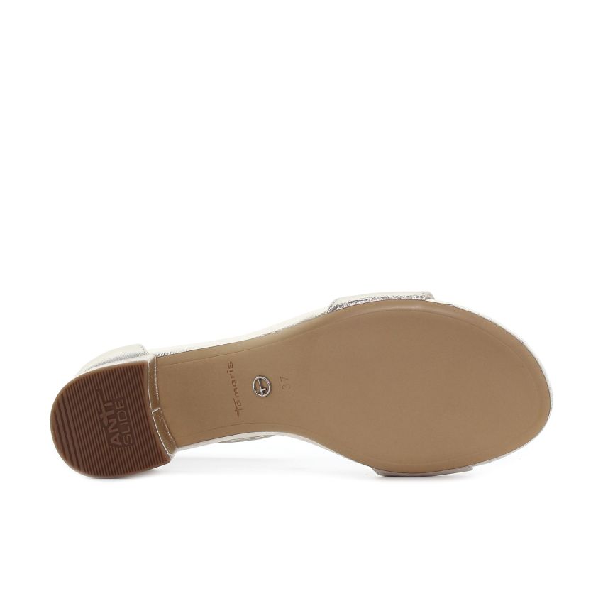 Tamaris platina női magassarkú