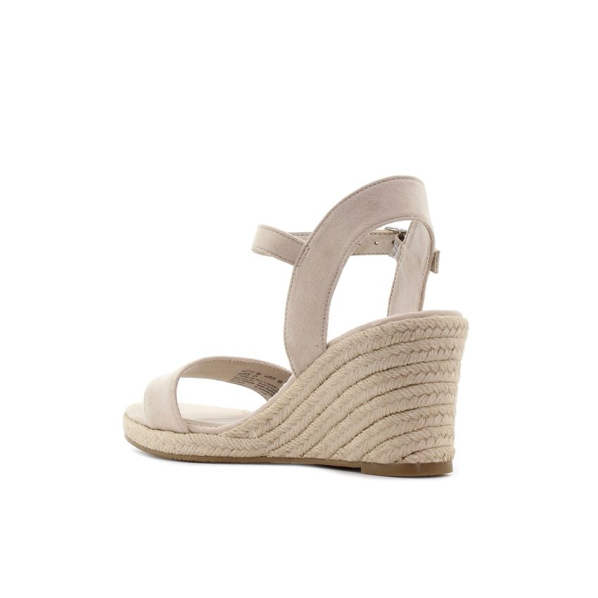 Tamaris bézs női éktalpú szandál