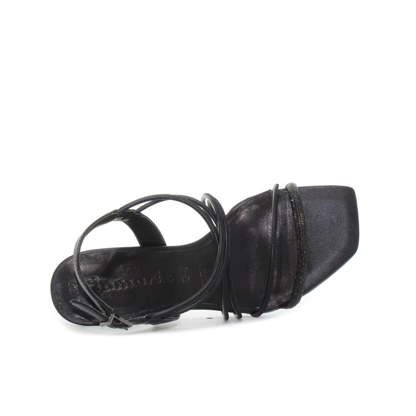 Tamaris fekete női magassarkú