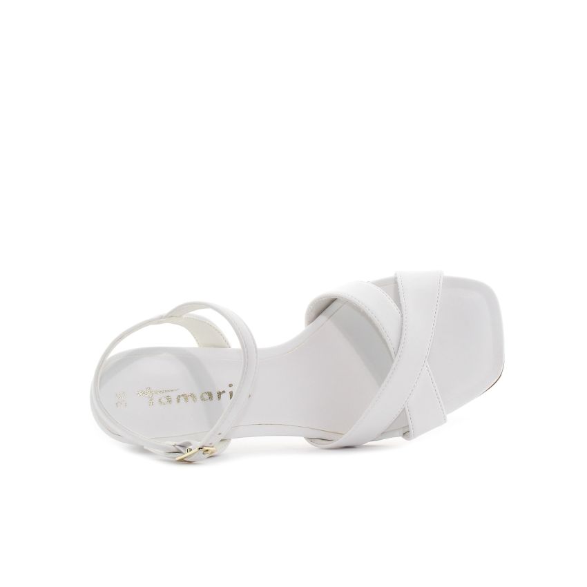 Tamaris fehér női magassarkú