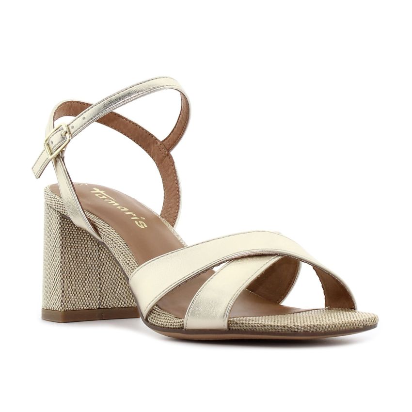 Tamaris arany női magassarkú