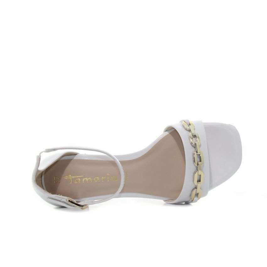 Tamaris fehér női magassarkú
