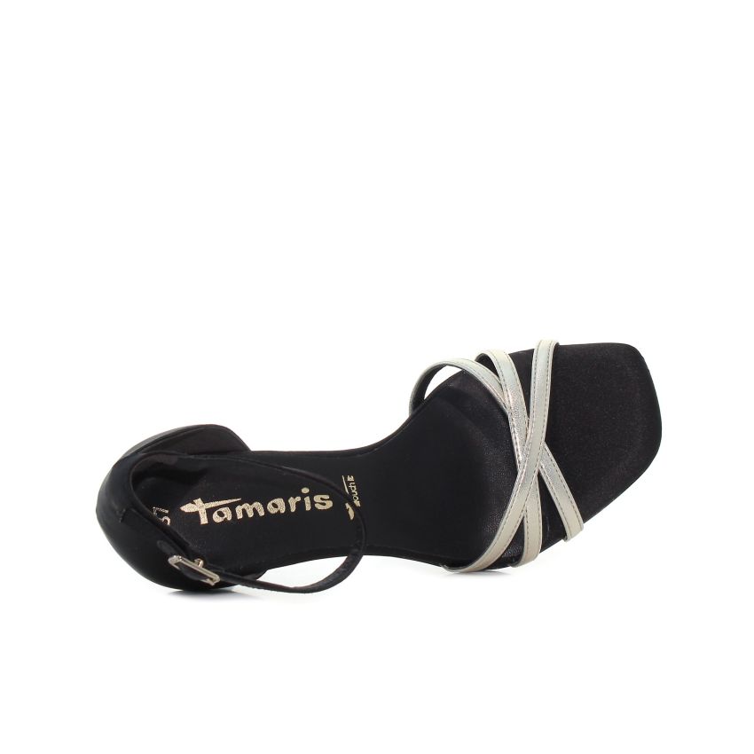 Tamaris ezüst női magassarkú