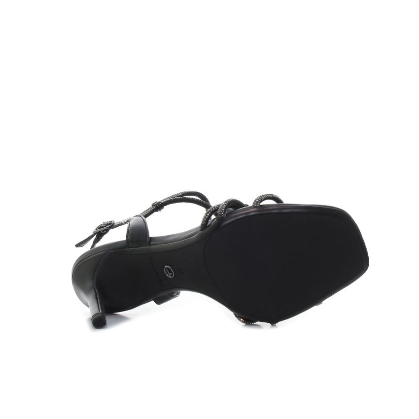 Tamaris fekete női magassarkú