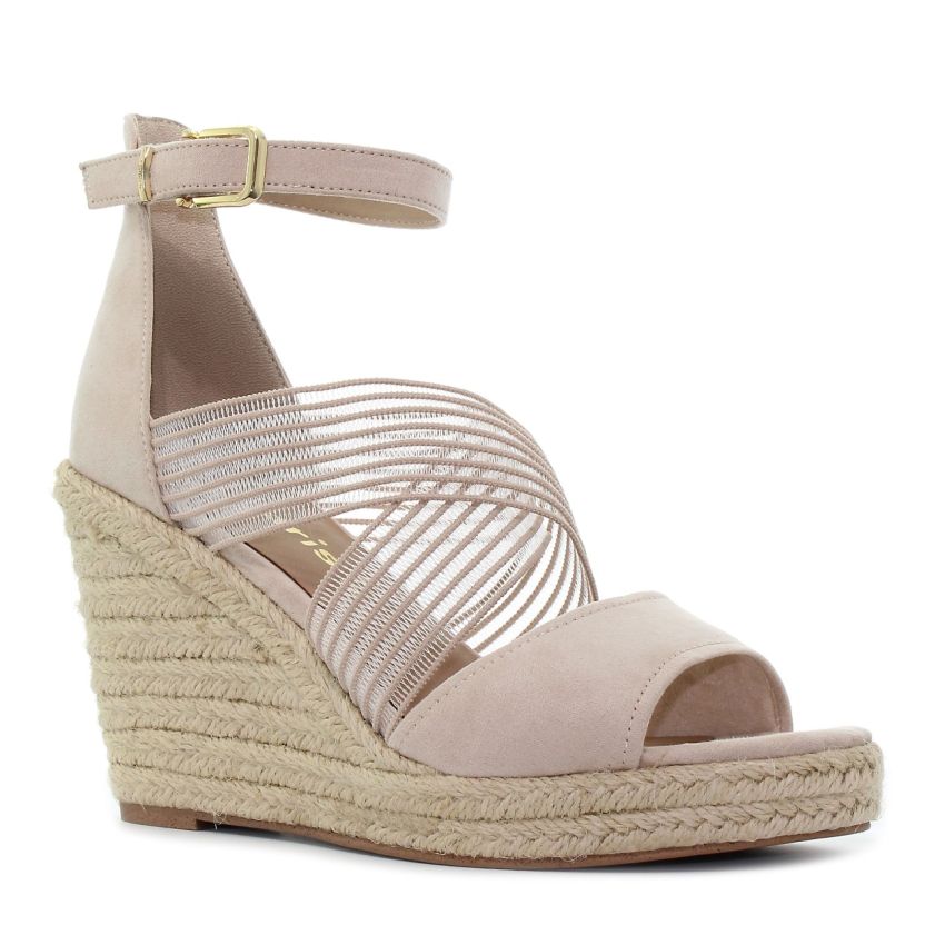 Tamaris nude női éktalpú szandál