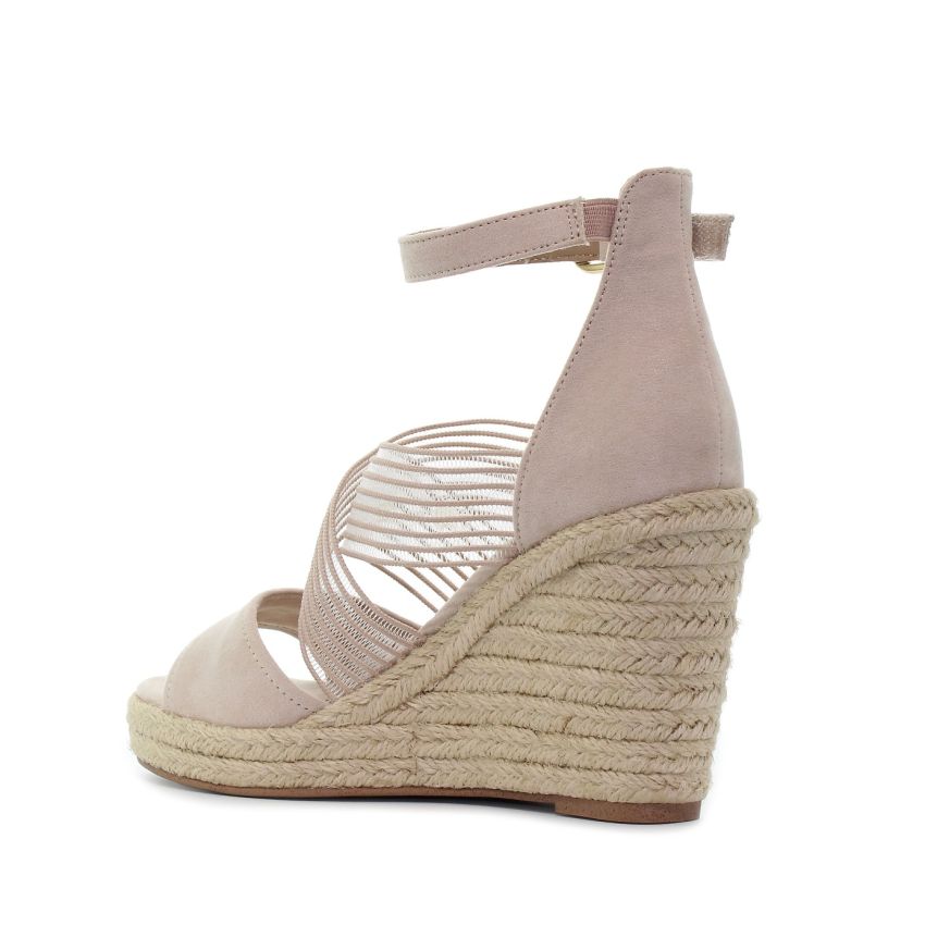 Tamaris nude női éktalpú szandál